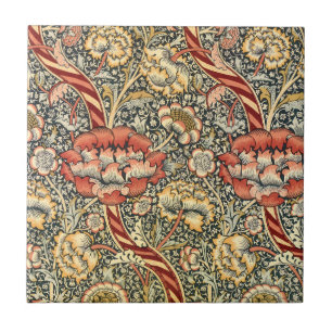 Wandle von William Morris, Vintage-Textil Fine Art Fliese