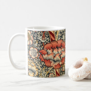 Wandle von William Morris, Vintage-Textil Fine Art Kaffeetasse