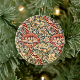 Wandle von William Morris, Vintage-Textil Fine Art Keramik Ornament