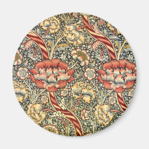 Wandle von William Morris, Vintage-Textil Fine Art Magnet
