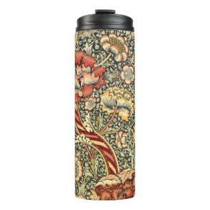 Wandle von William Morris, Vintage-Textil Fine Art Thermosbecher