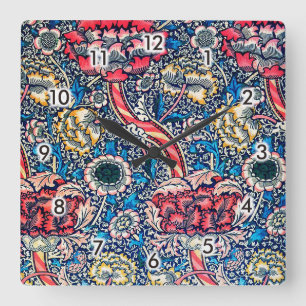 Wandle, William Morris Quadratische Wanduhr