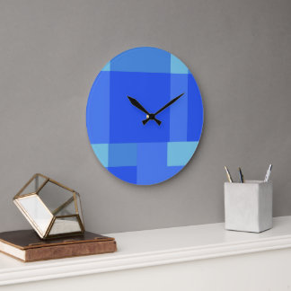 Wandleuchte mit geometrischen Formen Große Wanduhr