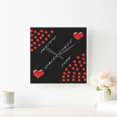 Wandleuchte Quadratische Wanduhr (Zuhause)