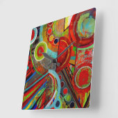 Wandleuchte Quadratische Wanduhr (Winkel)