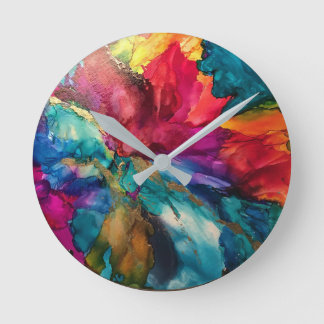 Wandleuchte Runde Wanduhr