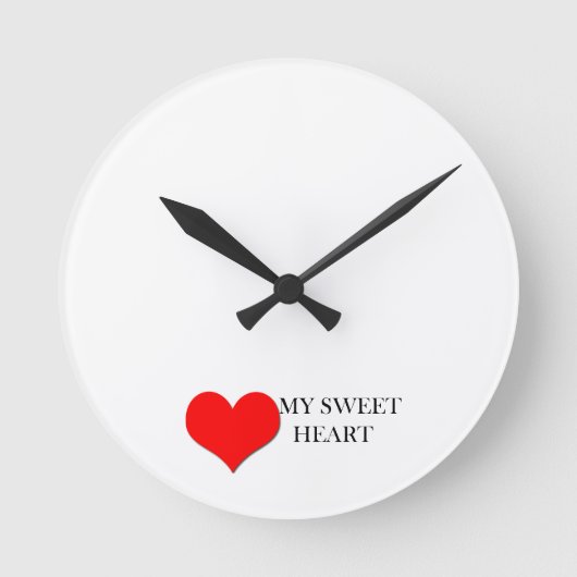 Wandleuchte Runde Wanduhr (Vorderseite)