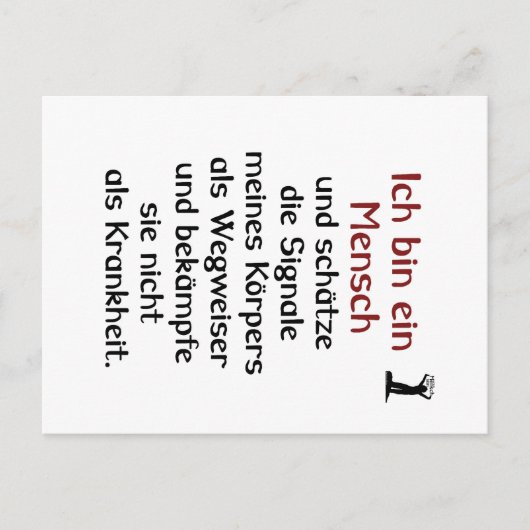 WandlungDesign - Mensch - Körper Postkarte (Vorderseite)