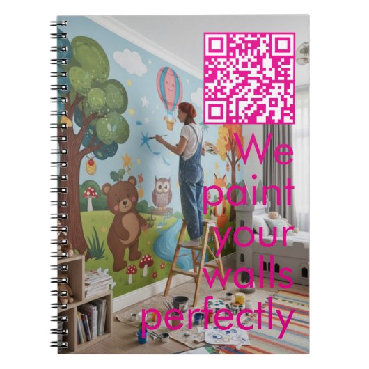 Wandmaler-Geschäftsschild  Notizblock (Vorderseite)