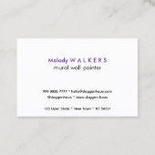 Wandmaler Visitenkarte (Rückseite)