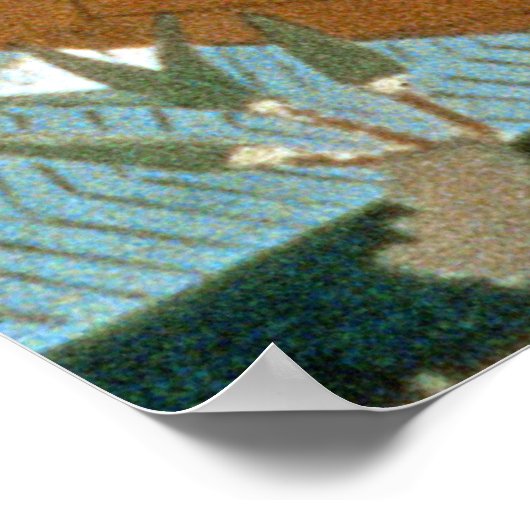 Wandmalerei aus dem Grab von Ipuy, Thebes, Tief Poster (Ecke)