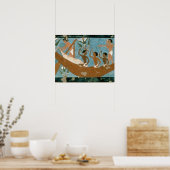 Wandmalerei aus dem Grab von Ipuy, Thebes, Tief Poster (Küche)