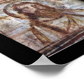 Wandmalerei aus dem Katakomb von Commodilla. Poster (Ecke)