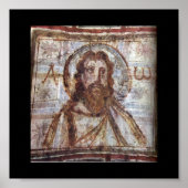 Wandmalerei aus dem Katakomb von Commodilla. Poster (Vorne)