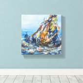 Wandmalerei Leinwanddruck (Insitu (Holzboden))