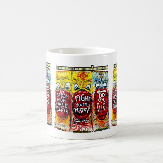 WANDMALEREIEN INDIANO BERLIN WALL KAFFEETASSE (Mittel)