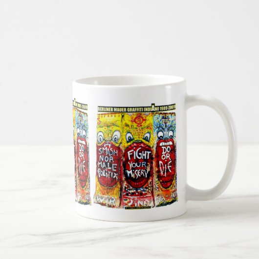 WANDMALEREIEN INDIANO BERLIN WALL KAFFEETASSE (Rechts)