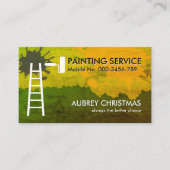 Wandmalereien mit schmutzigen Rollbürsten Visitenkarte (Vorderseite)