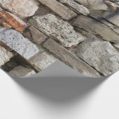 Wandmuster aus Naturstein Geschenkpapier (Ecke)