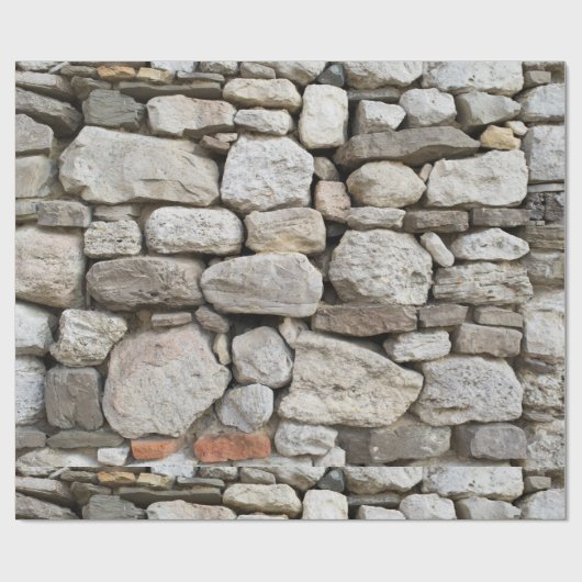 Wandmuster aus Naturstein Geschenkpapier (Flach)