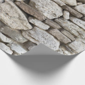 Wandmuster aus Naturstein Geschenkpapier (Ecke)