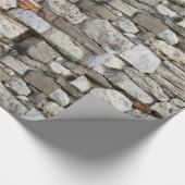 Wandmuster aus Naturstein Geschenkpapier (Ecke)