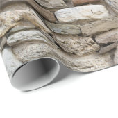 Wandmuster aus Naturstein Geschenkpapier (Rolleneckpunkt)