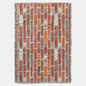 Wandmuster aus rotem Ziegelstein Decke (Vorderseite Vertikal)