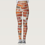 Wandmuster aus rotem Ziegelstein Leggings<br><div class="desc">Diese Leggings weisen ein rotes Ziegelmauermuster auf,  das einen urbanen Look ermöglicht.</div>