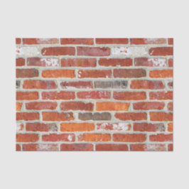 Wandmuster aus rotem Ziegelstein Seidenpapier