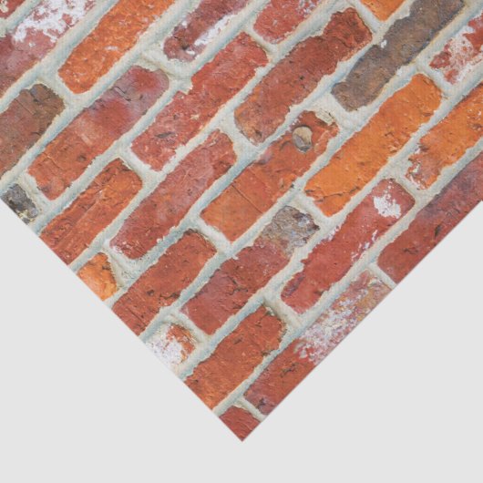 Wandmuster aus rotem Ziegelstein Seidenpapier (Ausschnitt)