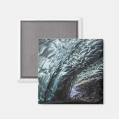 Wandmuster der Eishöhle Magnet (Vorderseite/Rückseite)