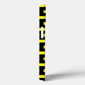 Wandmuster Schwarz und Gelb Case-Mate iPhone Hülle (Rückseite / Rechts)