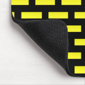 Wandmuster Schwarz und Gelb Mousepad (Ecke)