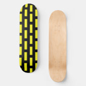 Wandmuster Schwarz und Gelb Skateboard (Vorderseite)