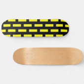 Wandmuster Schwarz und Gelb Skateboard (Horizontal)