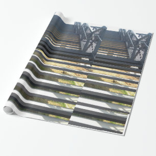 Wandpapier für die Treppe Geschenkpapier