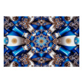 Wandplakat mit argentinischem Farbdesign Poster (Vorderseite)