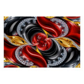 Wandplakat mit deutschem Farbdesign Poster (Vorderseite)