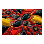 Wandplakat mit deutschem Farbdesign Poster (Vorderseite)