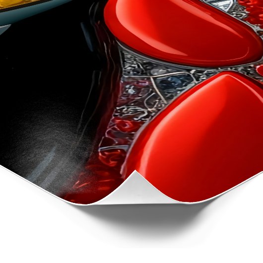 Wandplakat mit deutschem Farbdesign Poster (Ecke)