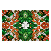 Wandplakat mit irischem Farbdesign Poster (Vorderseite)