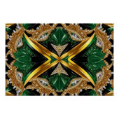 Wandplakat mit jamaikanischem Farbdesign Poster (Vorderseite)