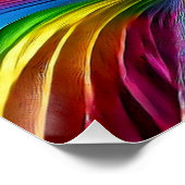 Wandplakat mit LGBTQ-Farbgestaltung Poster (Ecke)