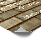 Wandplakat Poster (Ecke)