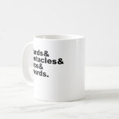 Wands & Pentagramme & Cups & Schwerter | TAROT Kaffeetasse (Vorderseite Links)