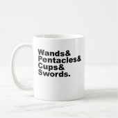 Wands & Pentagramme & Cups & Schwerter | TAROT Kaffeetasse (Links)