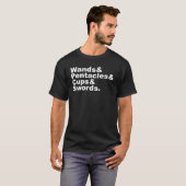 Wands & Pentagramms & Cups & Schwerter| Tarot T-Shirt (Vorne ganz)