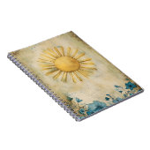 Wandschmuck im Sunburst-Stil.  Notizblock (Rechte Seite)