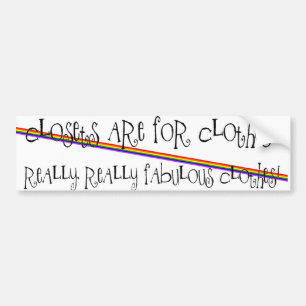 Wandschränke sind für Kleidung… Autoaufkleber